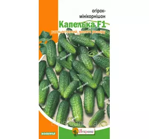 Огірок Капелька F1 (мінікорнішон, для засолювання і консервування) 0,5 г, насіння Яскрава