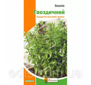 Базилік Гвоздичний, насіння Яскрава 0.3 г