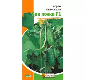 Огірок мінікорнішон Син полка F1 (букетний, корнішон) 0,5 г, насіння Яскрава