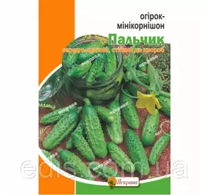Огірок Пальчик 5 г, насіння Яскрава Огірок Пальчик 5 г, насіння Яскрава