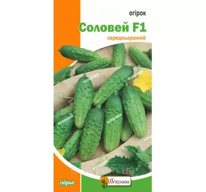 Огірок Соловей F1 0,5 г, насіння Яскрава Огірок Соловей F1 0,5 г, насіння Яскрава