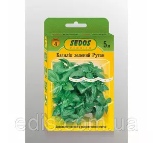 Базилік зелений Рутан на стрічці 5 м, насіння SEDOS Базилік зелений Рутан на стрічці 5 м, насіння SEDOS