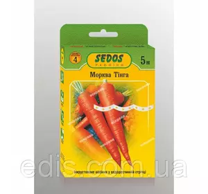 Морква Тингу на стрічці 5 м, насіння Яскрава Морква Тингу на стрічці 5 м, насіння Яскрава