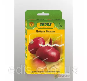 Цибуля Веселка на стрічці 5 м. (насіння дражоване на водорозчинній стрічці) Цибуля Веселка на стрічці 5 м. (насіння дражоване на водорозчинній стрічці)