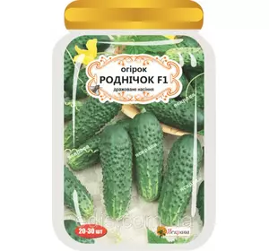 Огірок Роднічок F1 20-30 шт. Дражоване насіння Яскрава Огірок Роднічок F1 20-30 шт. Дражоване насіння Яскрава