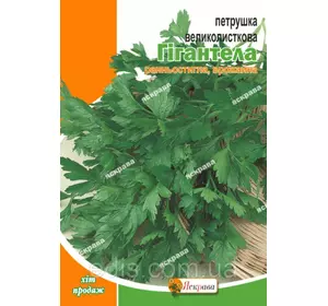 Петрушка крупнолисткова Гігантела 20 г, насіння Яскрава Петрушка крупнолисткова Гігантела 20 г, насіння Яскрава
