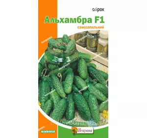 Огірок Альхамбра F1 (партенокарпічний, Чехія) 12 шт., насіння Яскрава Огірок Альхамбра F1 (партенокарпічний, Чехія) 12 шт., насіння Яскрава