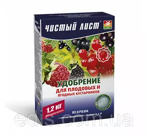 Добриво для плодово-ягідних кущів мінеральне 1.2 кг Чистий аркуш, Kvitofor Добриво для плодово-ягідних кущів мінеральне 1.2 кг Чистий аркуш, Kvitofor