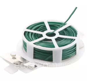 Дріт з ПВХ покриттям 25 м. на котушці з ножиком Дріт з ПВХ покриттям 25 м. на котушці з ножиком