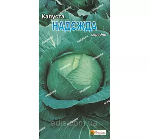 Капуста білоголова Надія 0,5 г, насіння Яскрава Капуста білоголова Надія 0,5 г, насіння Яскрава