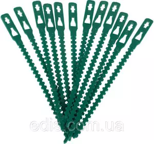 Багаторазові ремінці для підв'язки рослин з подвійним замком, 17,5 см., 30 шт./уп. Багаторазові ремінці для підв'язки рослин з подвійним замком, 17,5 см., 30 шт./уп.