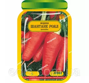 Морква Шантане роял 2 г, насіння Яскрава Морква Шантане роял 2 г, насіння Яскрава