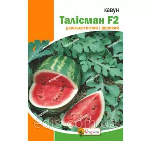 Кавун Талісман F2 1 г, насіння Яскрава Кавун Талісман F2 1 г, насіння Яскрава