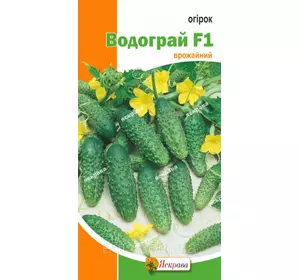 Огірок Водограй F1 0,5 г, насіння Яскрава Огірок Водограй F1 0,5 г, насіння Яскрава
