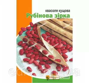 Квасоля Рубінова зірка (суперрання, кущова) 20 г, насіння Яскрава Квасоля Рубінова зірка (суперрання, кущова) 20 г, насіння Яскрава