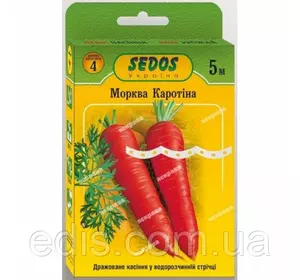 Морква Каротина на стрічці 5 м, насіння Яскрава Морква Каротина на стрічці 5 м, насіння Яскрава