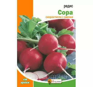 Редис Сора 10 г, насіння Яскрава Редис Сора 10 г, насіння Яскрава