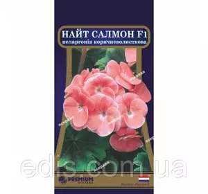 Пеларгонія коричневолистная Night Salmon (Найт Салмон) F1 5 насінин в оболонці, Яскрава PREMIUM Пеларгонія коричневолистная Night Salmon (Найт Салмон) F1 5 насінин в оболонці, Яскрава PREMIUM