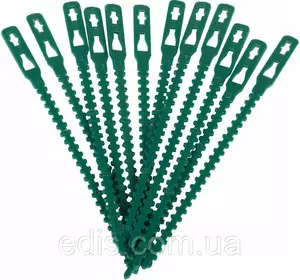 Багаторазові ремінці для підв'язки рослин з подвійним замком, 23 см., 20 шт/уп. Багаторазові ремінці для підв'язки рослин з подвійним замком, 23 см., 20 шт/уп.