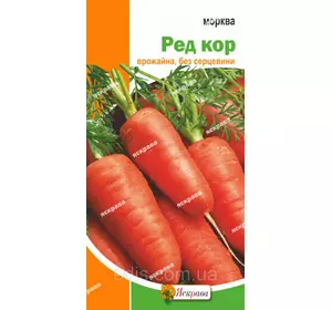 Морква Ред Кор 3 г, насіння Яскрава Морква Ред Кор 3 г, насіння Яскрава