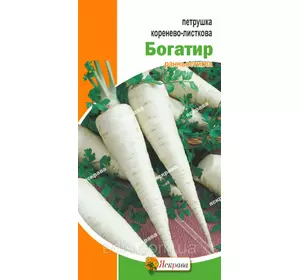 Петрушка корені-листова Богатир 2 г, насіння Яскрава Петрушка корені-листова Богатир 2 г, насіння Яскрава
