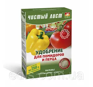 Добриво мінеральне для помідорів і перцю 300 г Чистий аркуш, Kvitofor Добриво мінеральне для помідорів і перцю 300 г Чистий аркуш, Kvitofor