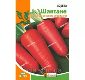 Морква Шантане 20 г, насіння Яскрава Морква Шантане 20 г, насіння Яскрава