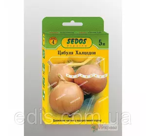 Цибуля Халцедон на стрічці 5 м (насіння дражоване на водорозчинній стрічці) Цибуля Халцедон на стрічці 5 м (насіння дражоване на водорозчинній стрічці)