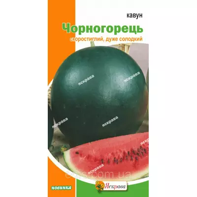 Кавун Чорногорець 2 г, насіння Яскрава