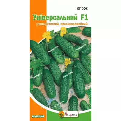 Огірок Універсальний F1 0,5 г, насіння Яскрава