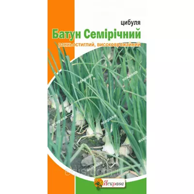 Цибуля Батун Семирічний 1 г, насіння Яскрава