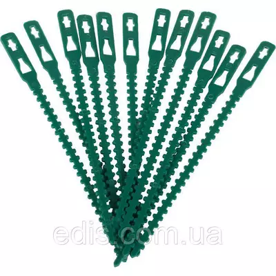 Багаторазові ремінці для підв'язки рослин з подвійним замком, 17,5 см., 30 шт./уп.