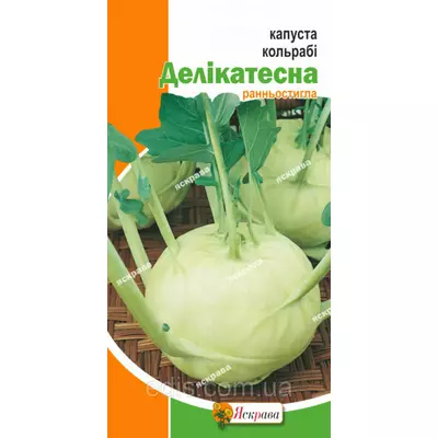 Капуста кольрабі Делікатесна 0,5 г, насіння Яскрава