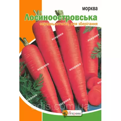 Морква Лосиноостровська 20 г, насіння Яскрава