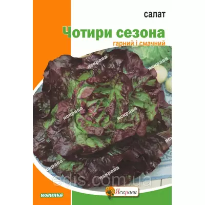 Салат Чотири сезони 10 г, насіння Яскрава