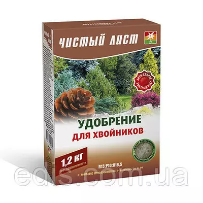 Добриво для хвойників мінеральне 1.2 кг Чистий аркуш, Kvitofor