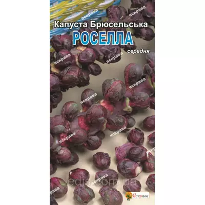 Капуста брюссельська Роселла (червона) 0,5 г, насіння Яскрава