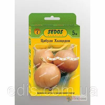 Цибуля Халцедон на стрічці 5 м (насіння дражоване на водорозчинній стрічці)